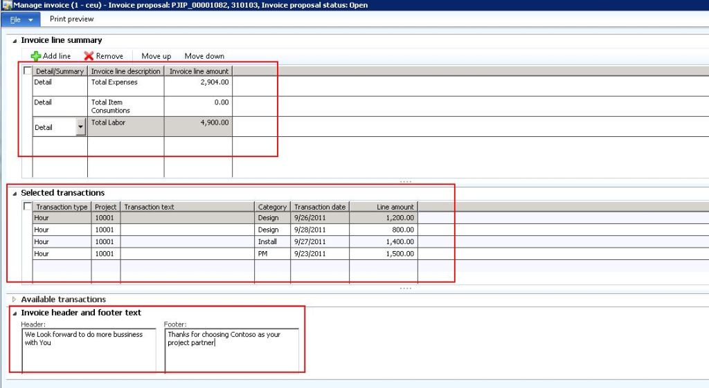 Manage Invoice Presentment during Invoice processing of projects in ...
