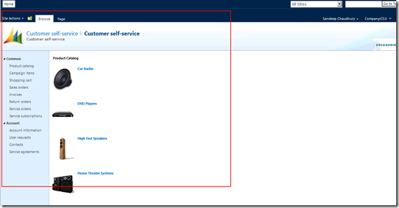Customer Self Service Portal