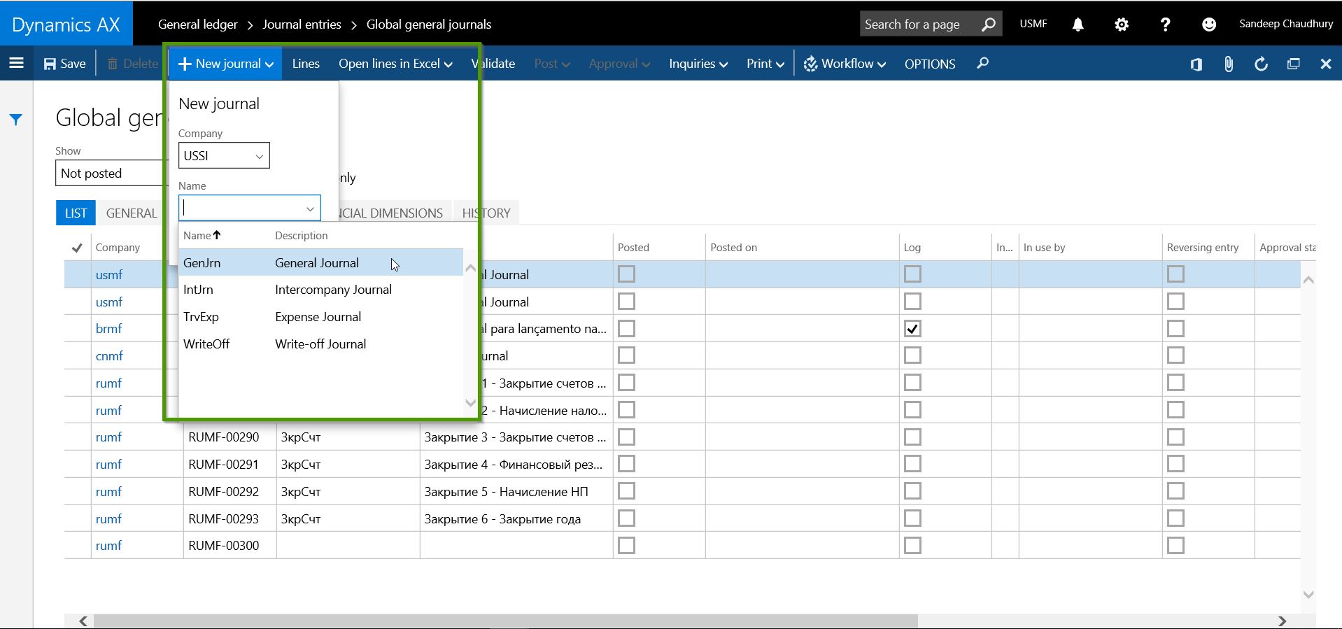 Global General Journals