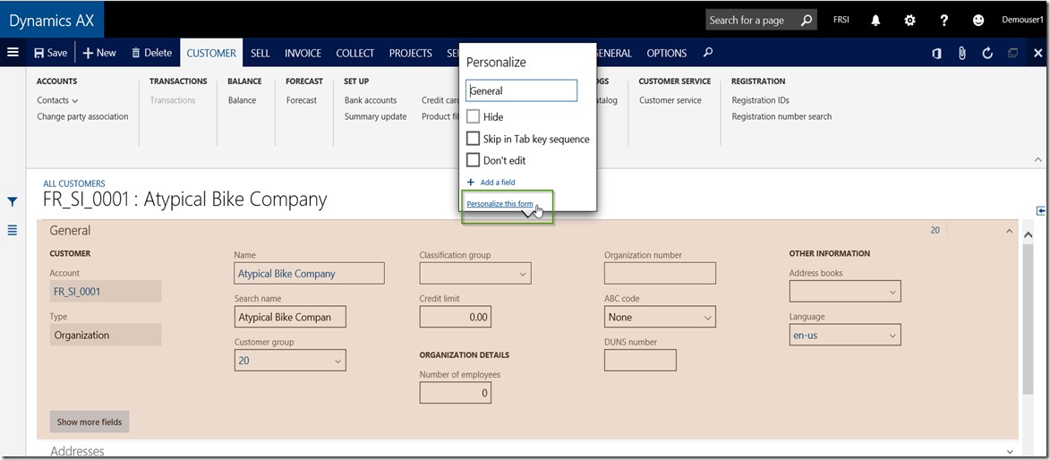 Personalize this firm