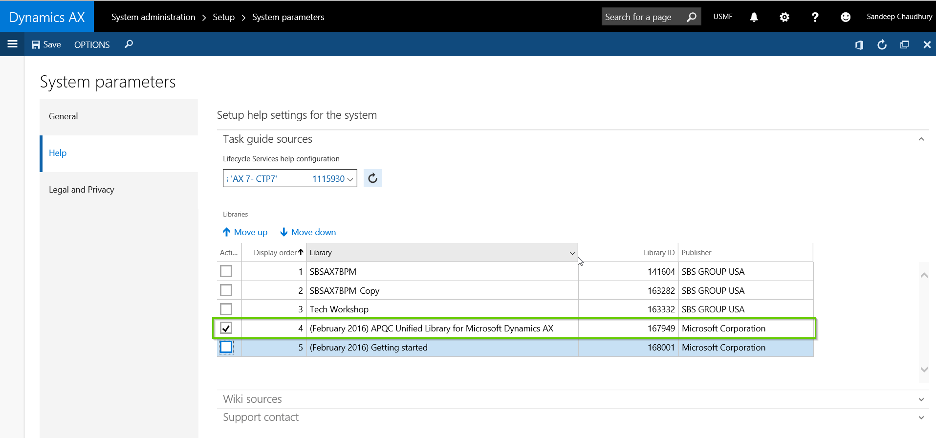 Help Setup in AX Select
