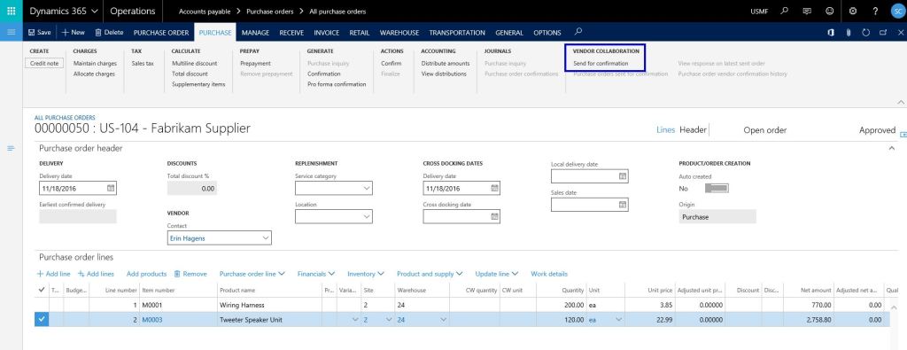 Vendor Self-service portal and Vendor collaboration in Dynamics 365 For ...