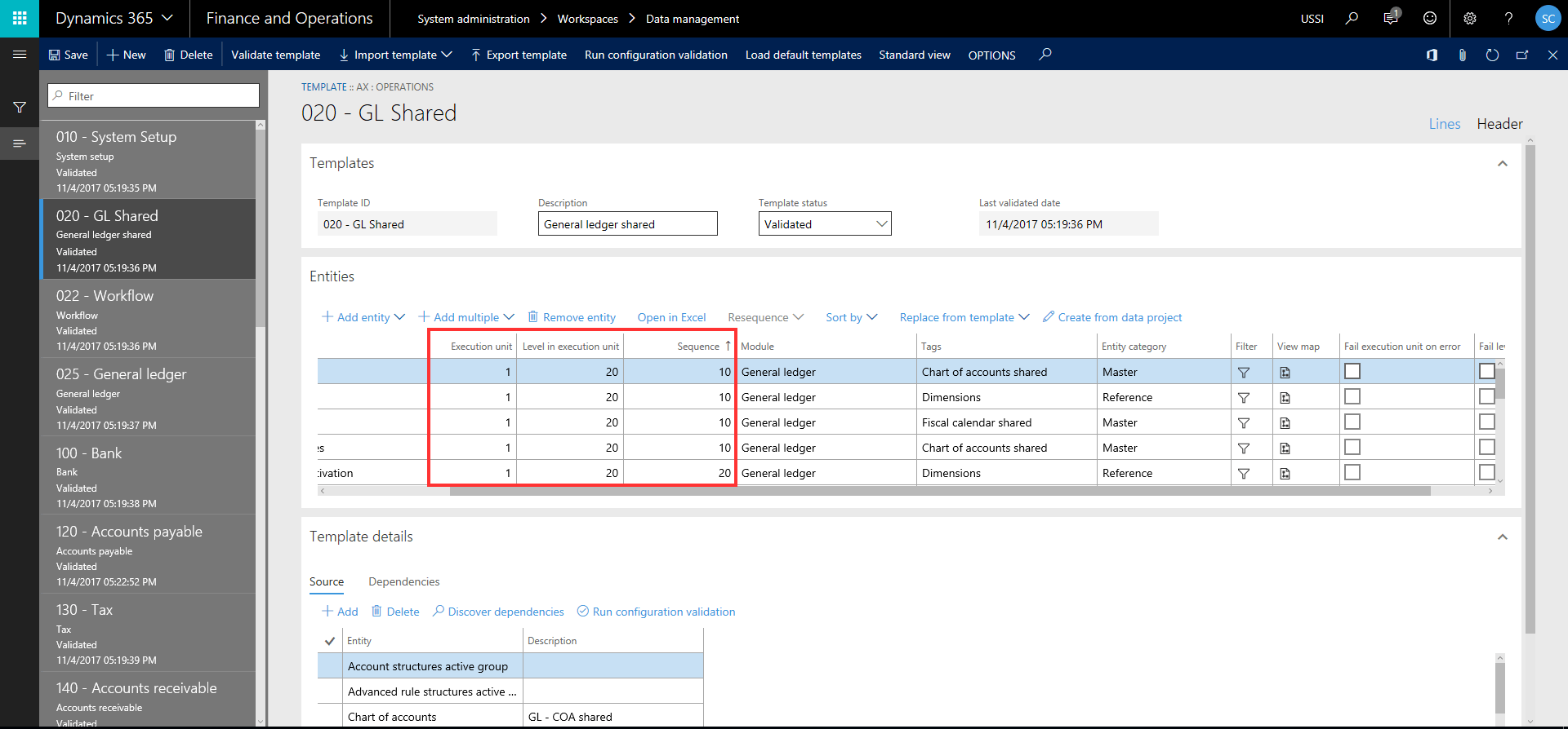 Unit Level and Sequence Numbers