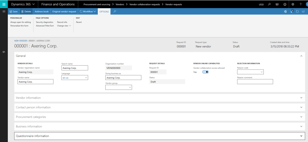 Advanced Vendor Collaboration and Vendor Onboarding in Dynamics 365 For ...