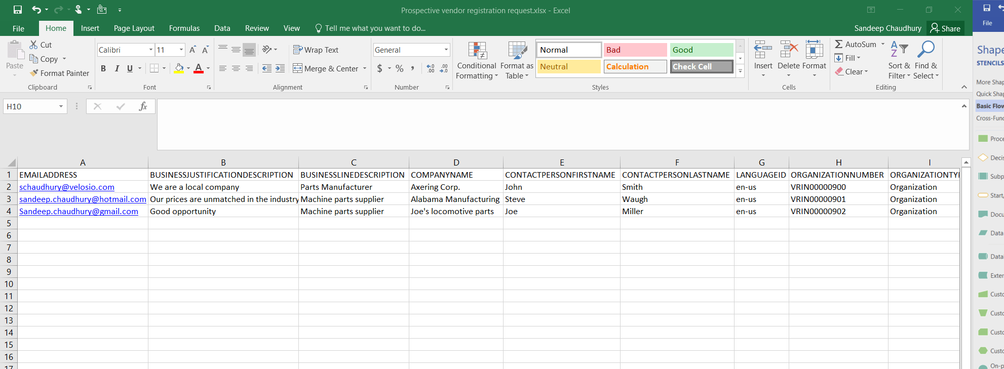 Prospective Vendors DMF Upload
