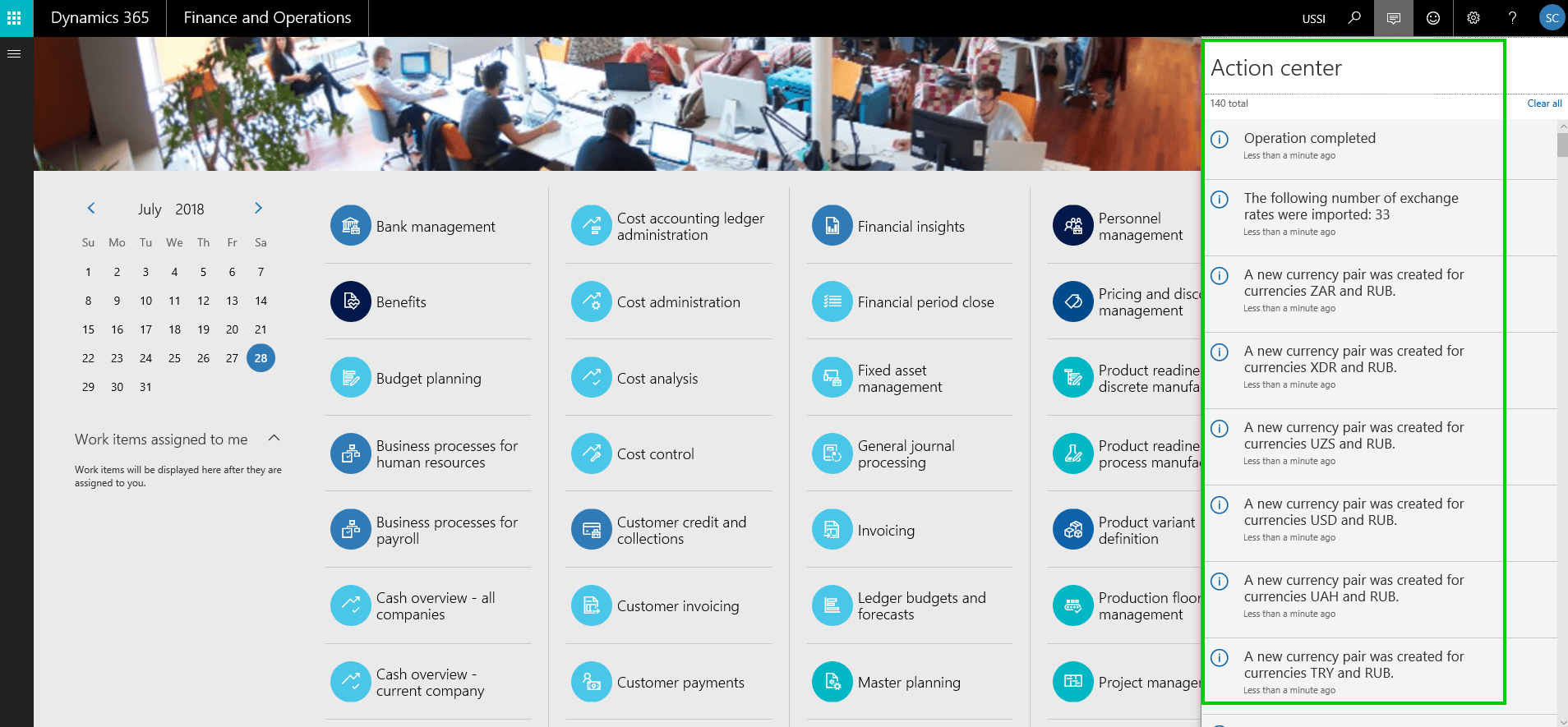 Import Confirmation Message