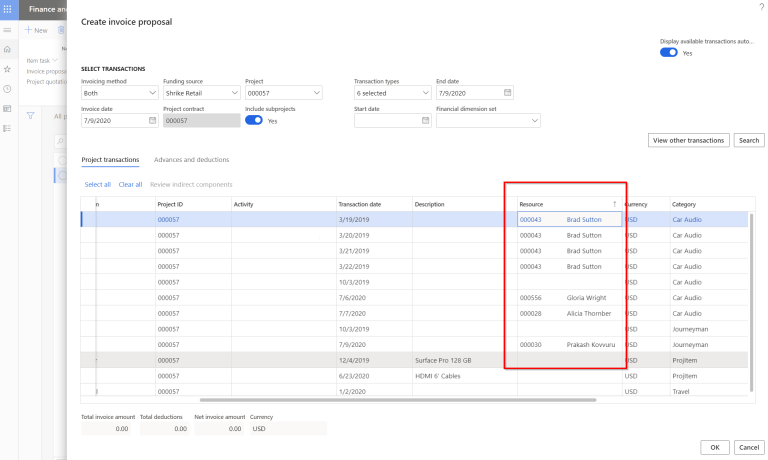 Useful new features under Project accounting module of Dynamics 365 ...